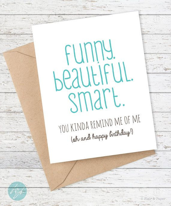 Funny Things To Say In A Birthday Card
 Girlfriend Birthday Card Friend Birthday Sister Birthday