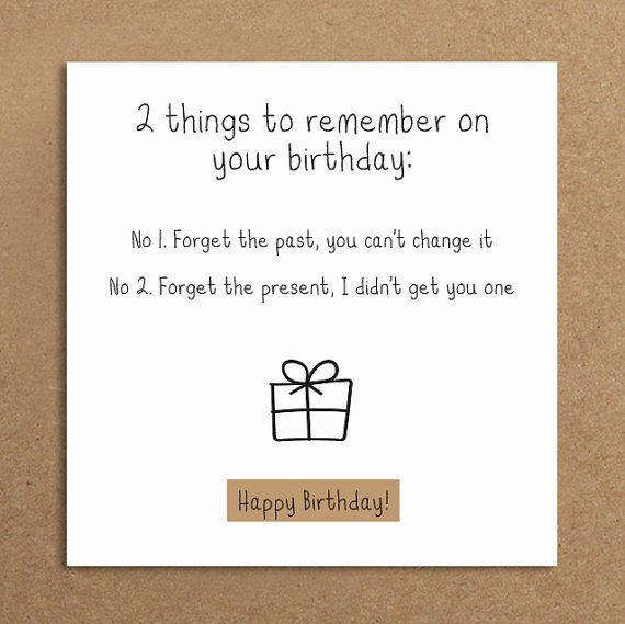 Funny Things To Say On A Birthday Card
 Handmade Funny Birthday Card For the by