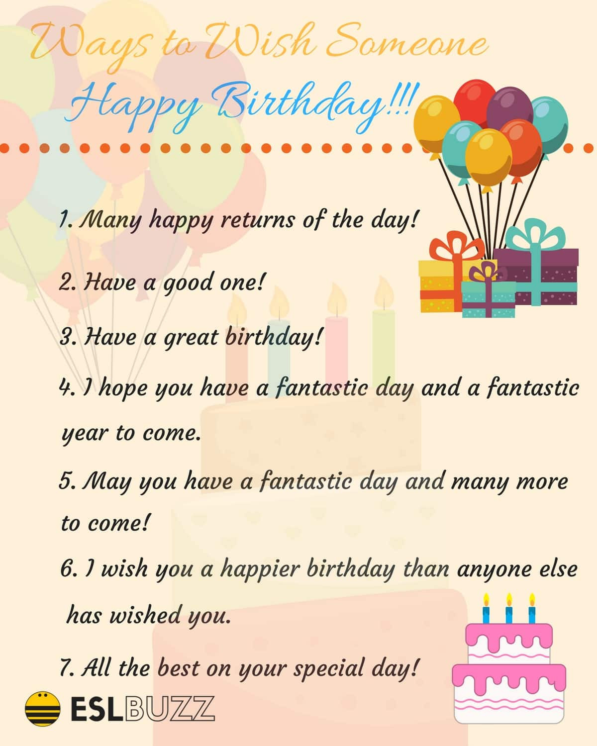 Funny Ways To Wish Happy Birthday
 20 Creative Ways to Say Happy Birthday ESLBuzz Learning