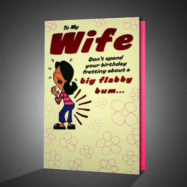 Funny Wife Birthday Cards
 Funny Birthday Greeting Card For Wife
