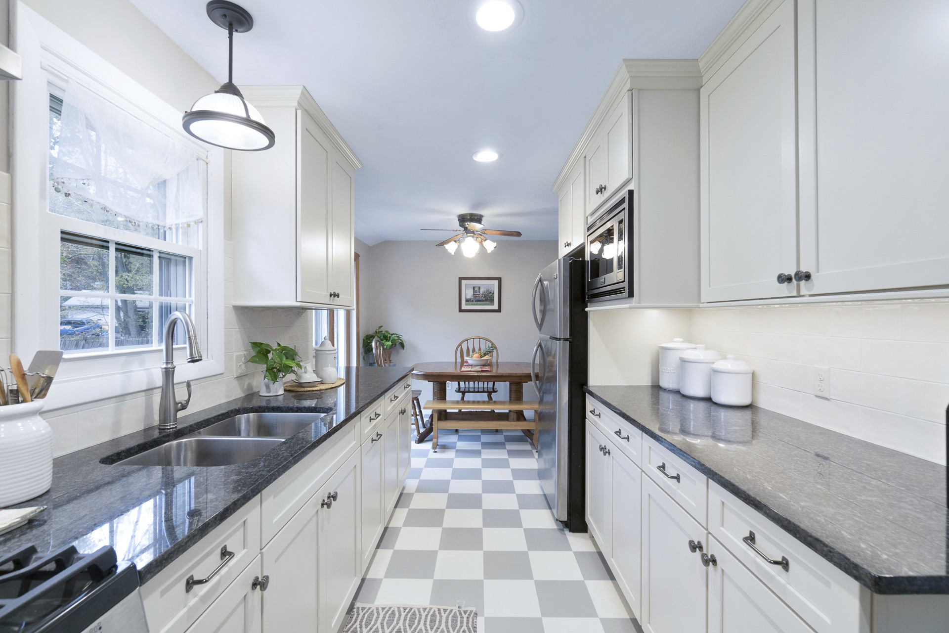 Galley Kitchen Remodels
 Modern White Galley Kitchen Rhode Kitchen & Bath Design