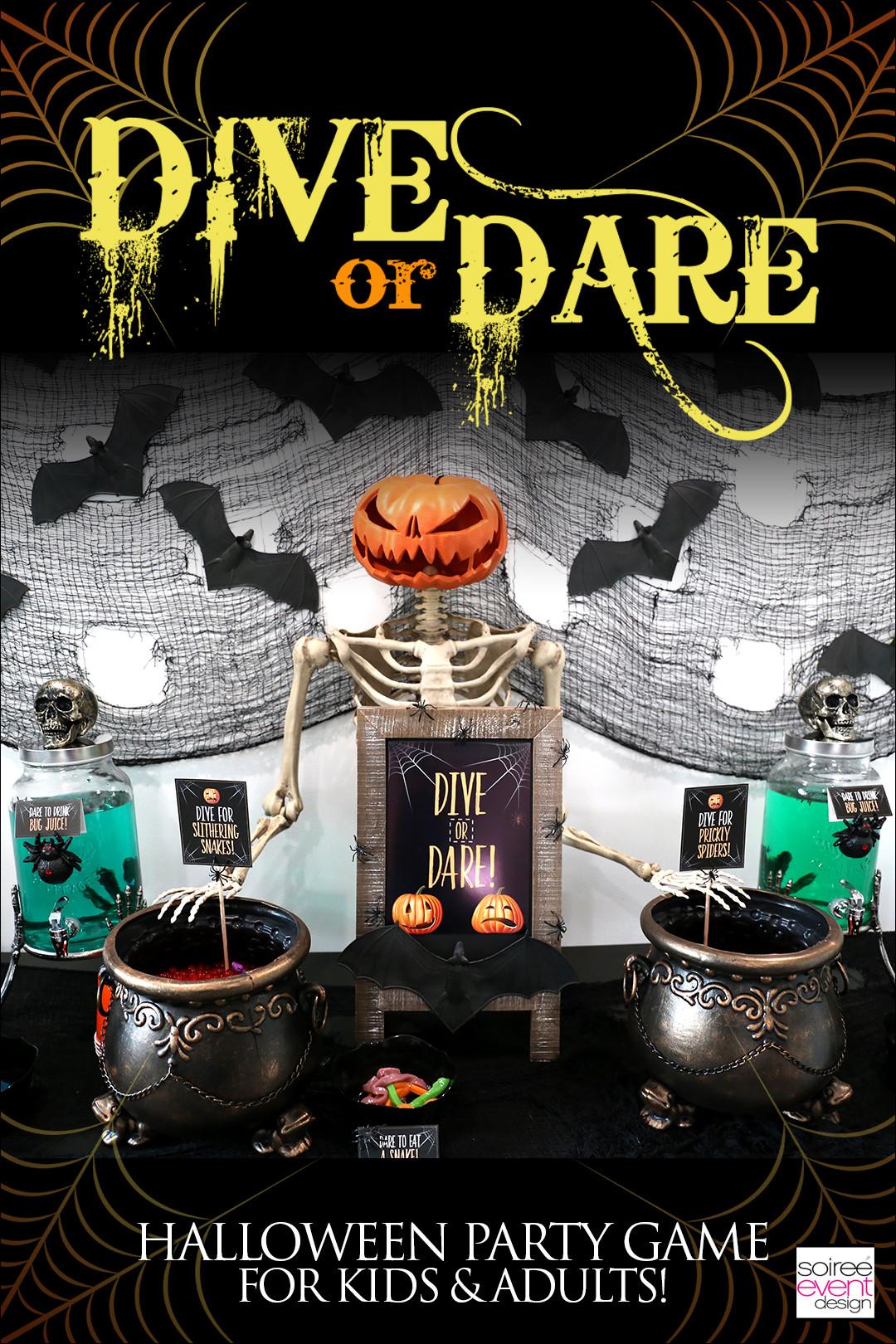Game Ideas For Halloween Party For Adults
 Halloween Party Games Dive or Dare FREE Printables