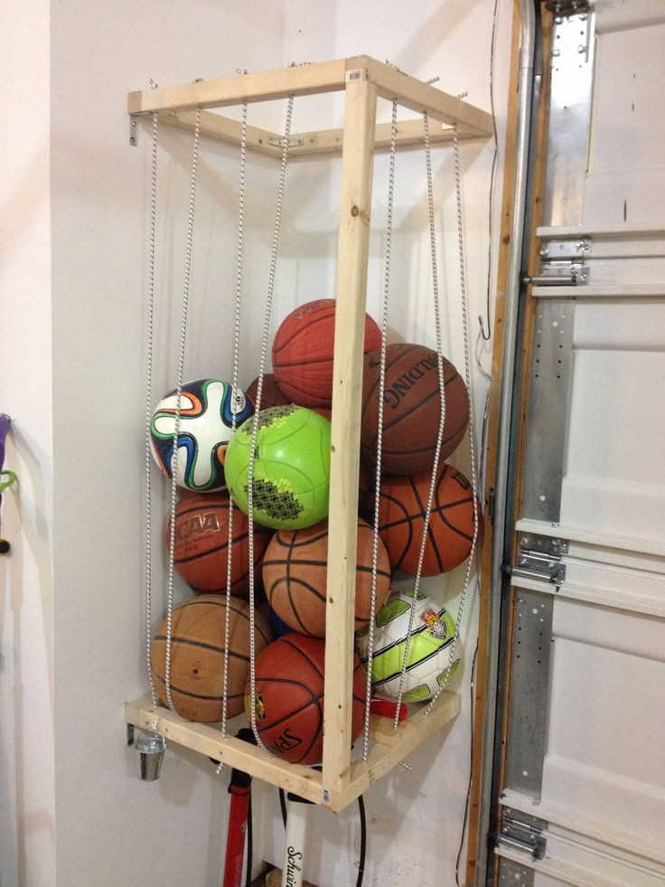 Garage Ball Organizer
 14 best images about Ball storage on Pinterest