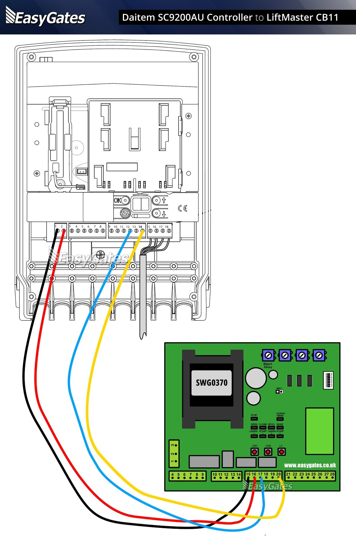 Garage Door Opener Wire
 Wiring Diagram for Liftmaster Garage Door Opener