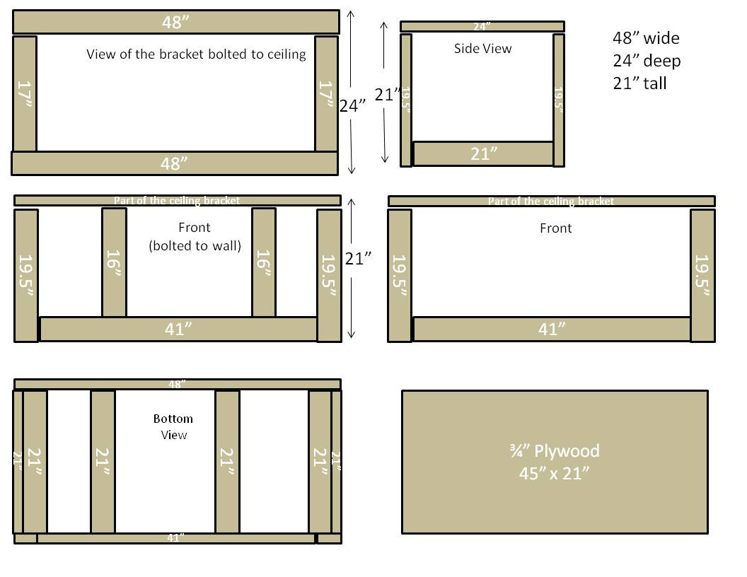 Garage Organizers Plans
 Build DIY Overhead garage storage rack plans Plans Wooden