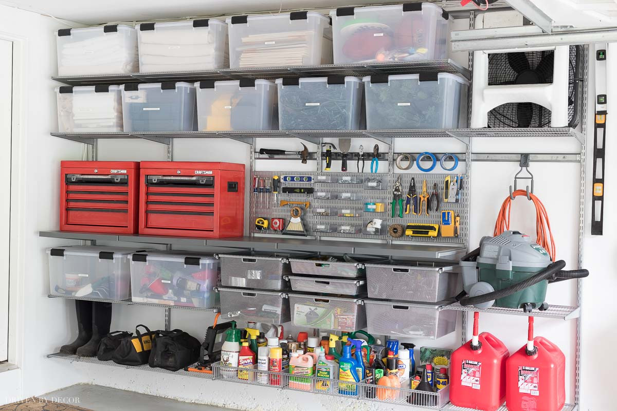 Garage Organizing Systems
 Garage Organization Tackling Our Crazy Mess with Elfa