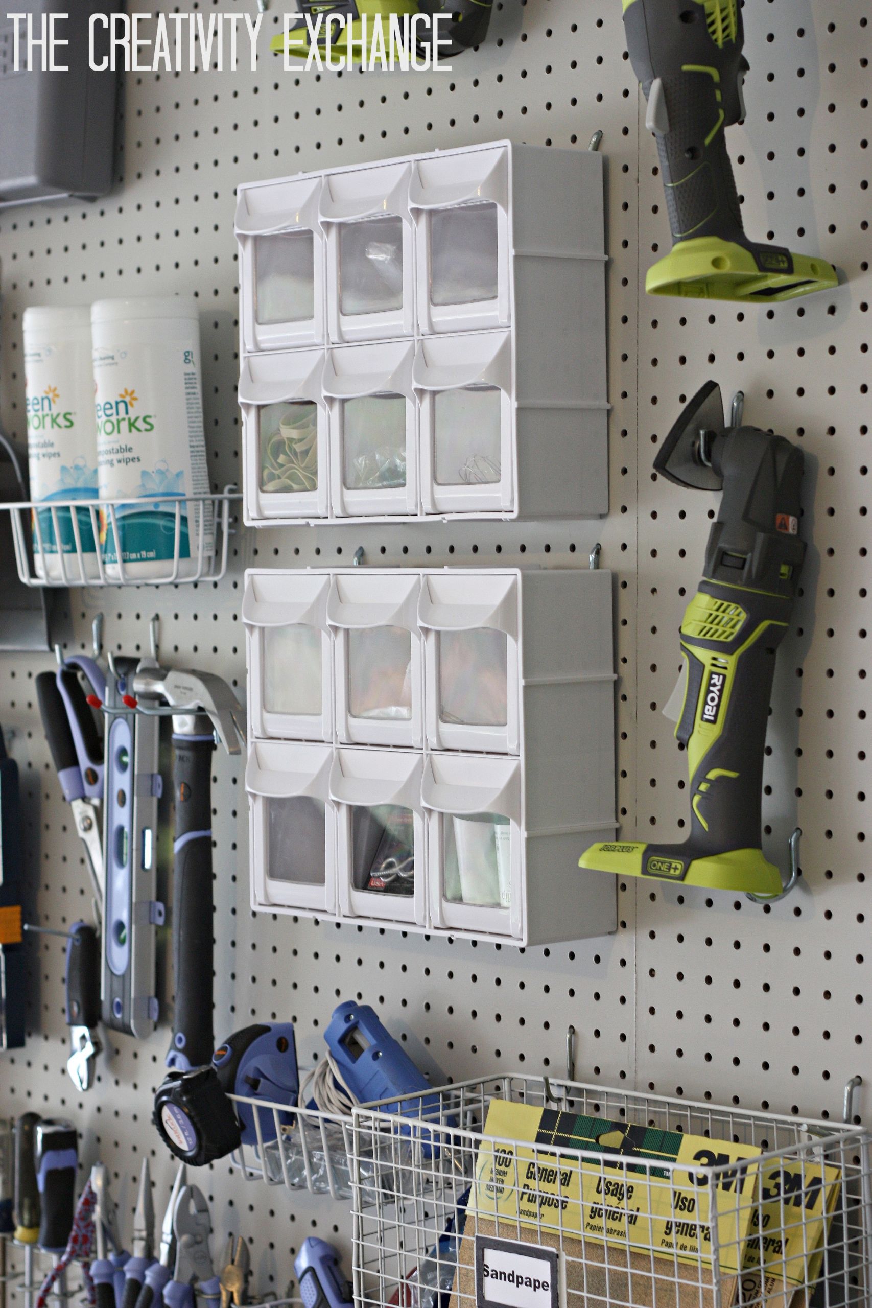 Garage Pegboard Organization
 Organizing the Garage with DIY Pegboard Storage Wall