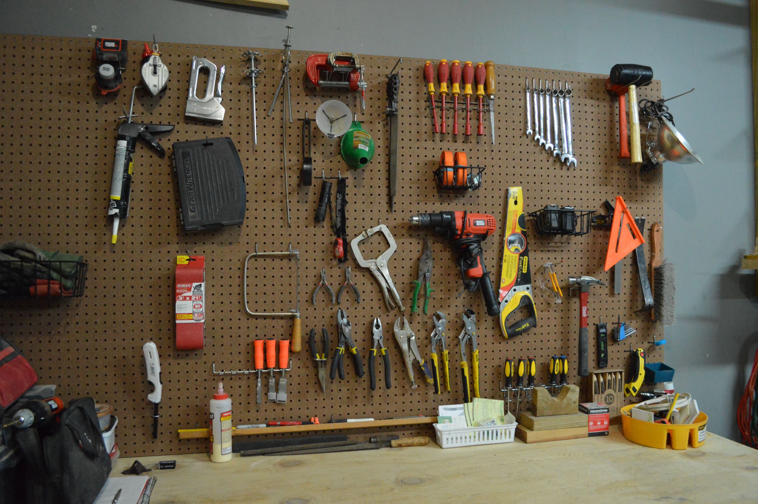 Garage Pegboard Organization
 The Great Garage Purge Loving Here