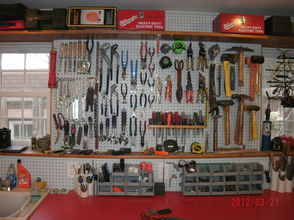 Garage Pegboard Organization
 garage organization