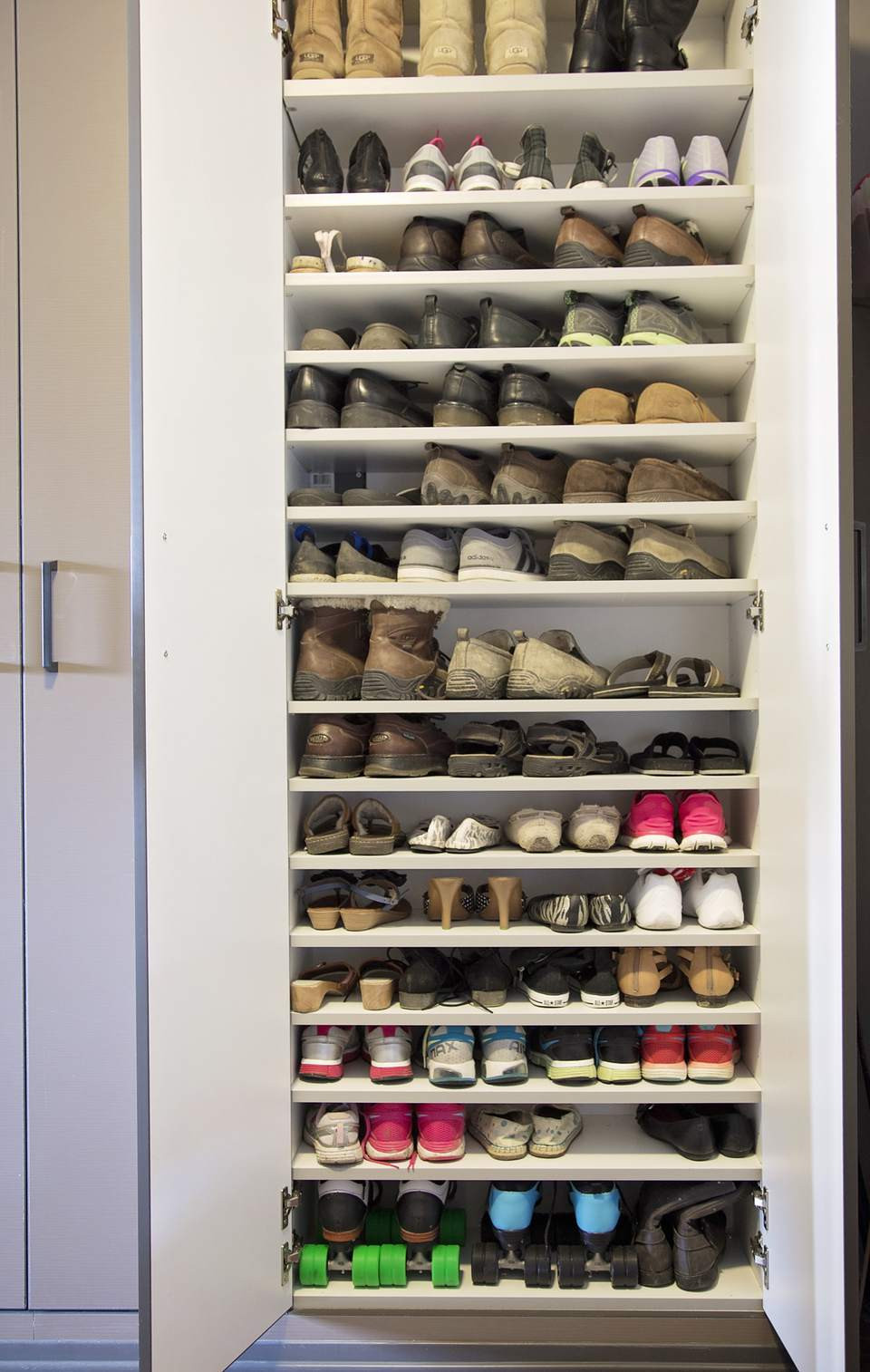 Garage Shoe Organizers
 Ideas to Get Your Garage s Shoe Pile Under Control