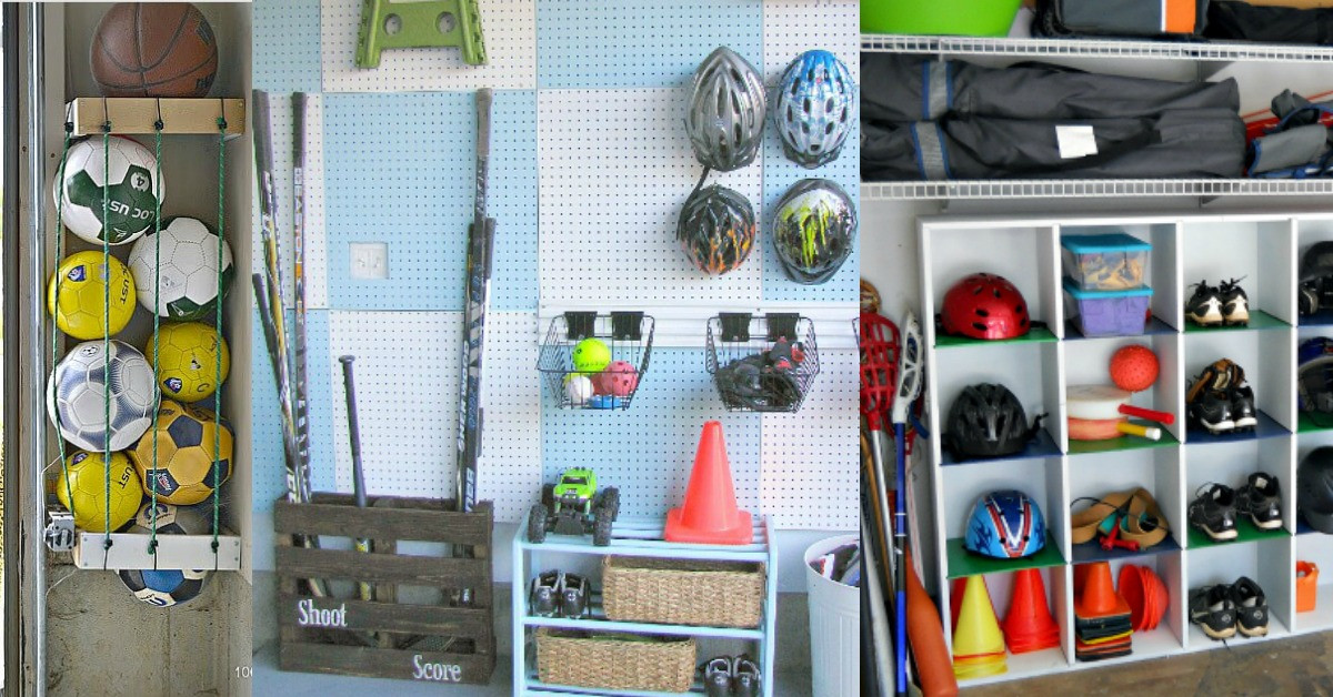 Garage Sports Organizer
 6 Amazing Sports Equipment Storage Ideas That Will Blow