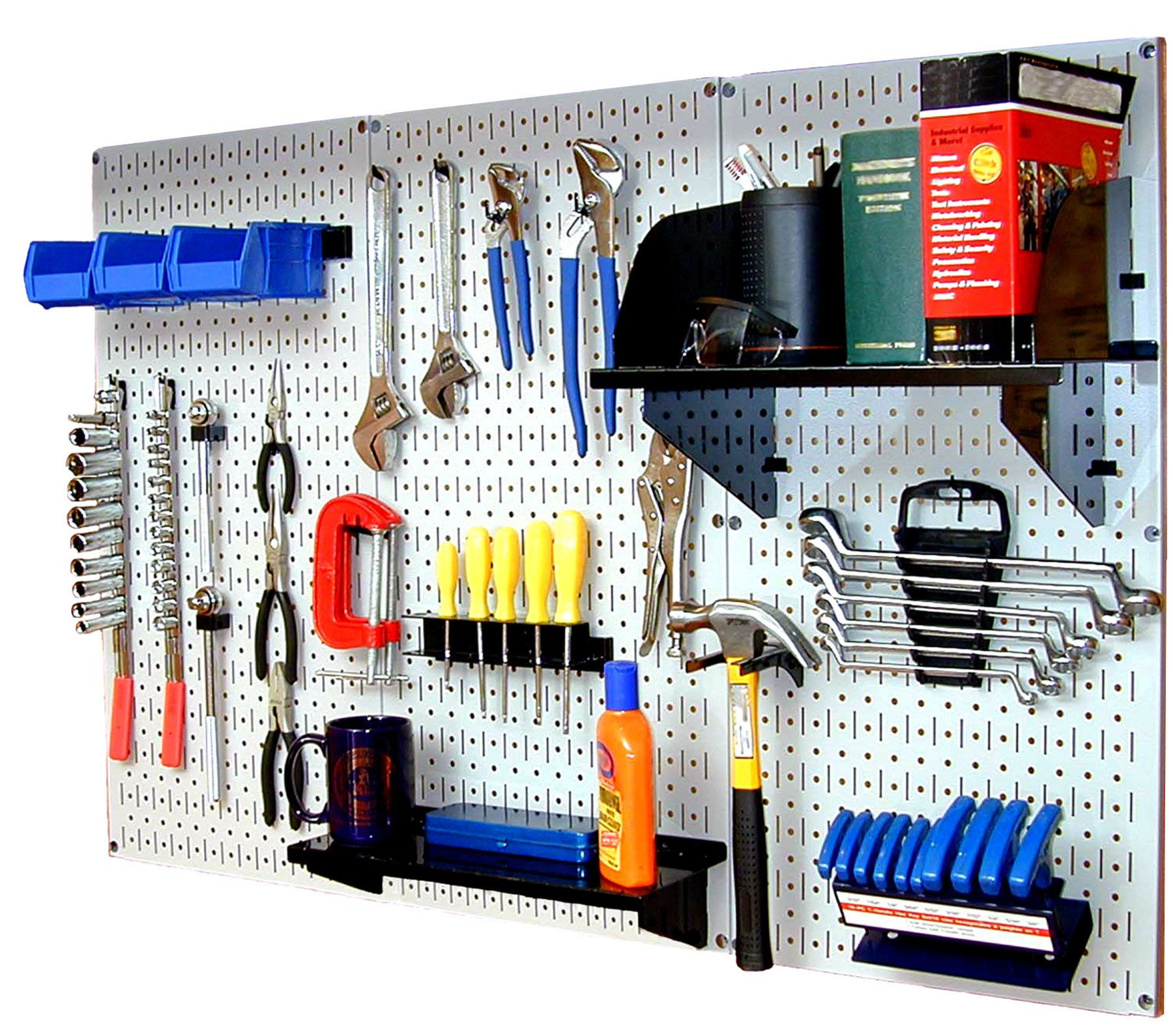 Garage Tool Organization
 Wall Control Standard Workbench Metal Pegboard Tool