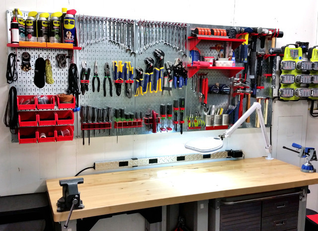 Garage Tool Organization
 Garage Pegboard Tool Organization with Wall Control