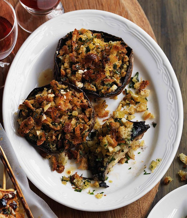 Garlic Stuffed Mushrooms
 Garlic stuffed mushrooms Gourmet Traveller