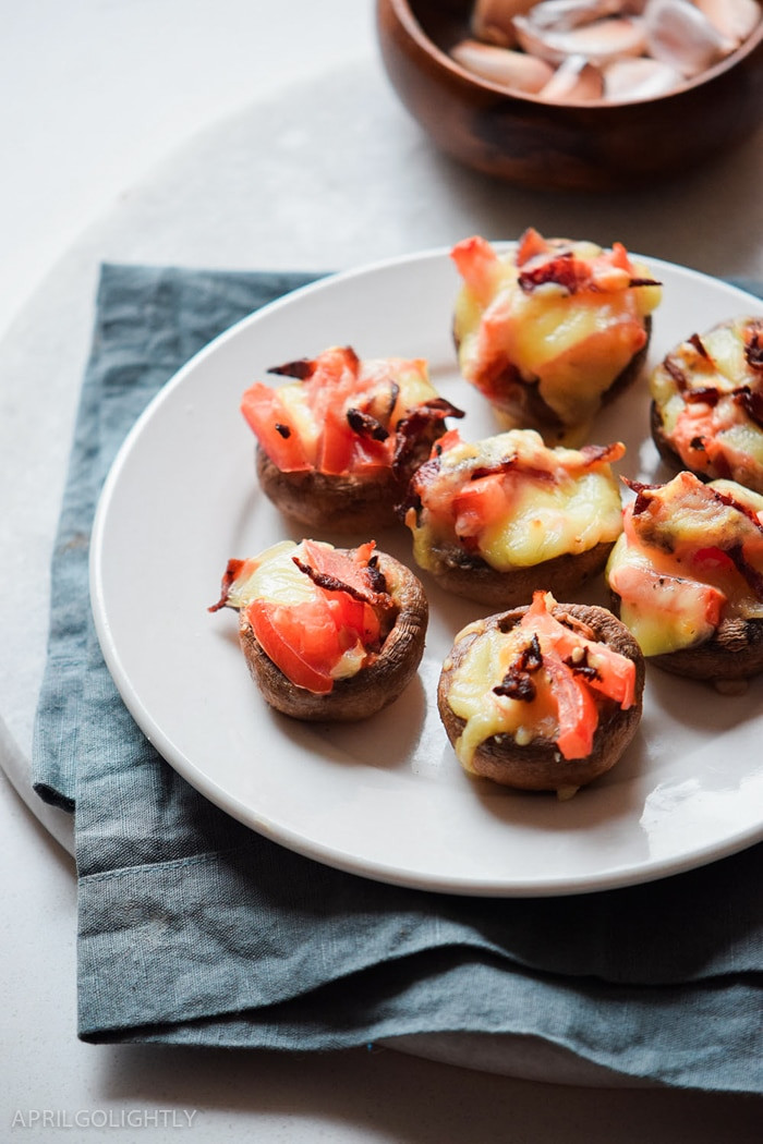 Garlic Stuffed Mushrooms
 Garlic Stuffed Mushrooms April Golightly