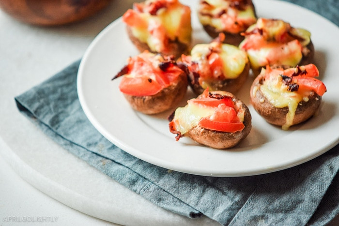 Garlic Stuffed Mushrooms
 Garlic Stuffed Mushrooms April Golightly