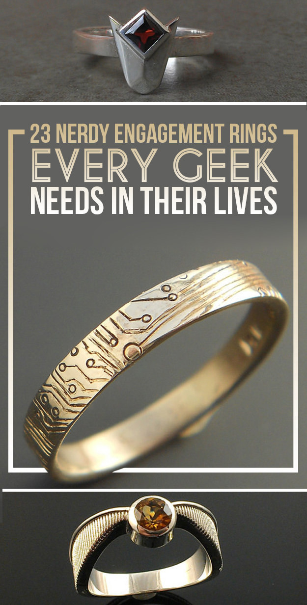 Geek Wedding Bands
 23 Geeky Engagement Rings That Are Beyond Perfect