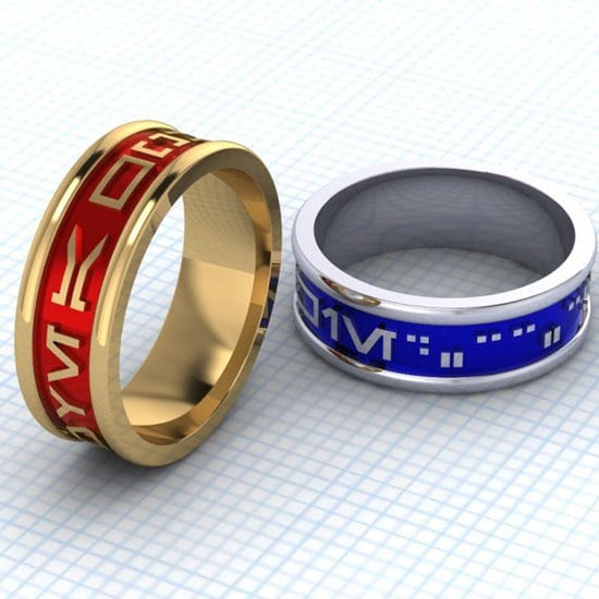 Geek Wedding Bands
 16 Gloriously Geeky Wedding Rings For mitted Nerds