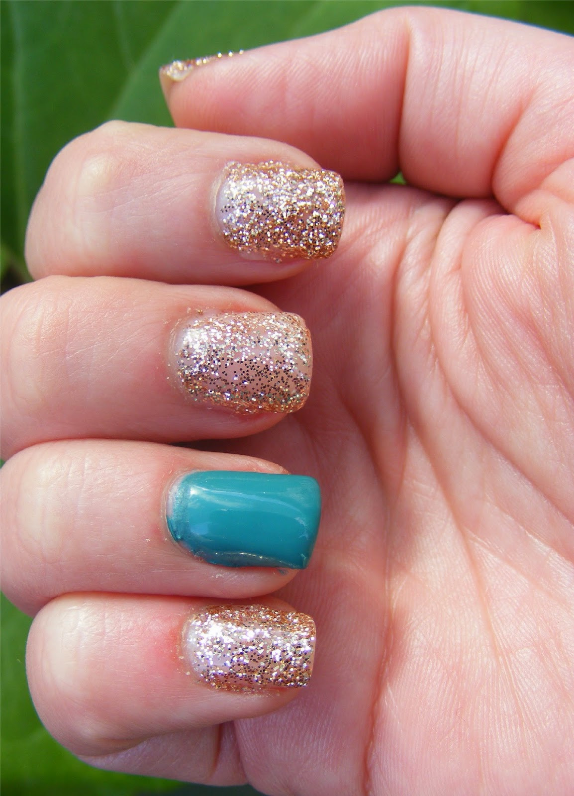 Gel Glitter Nails
 Cosette s Beauty Pantry Nails The Day NOTD Glitter
