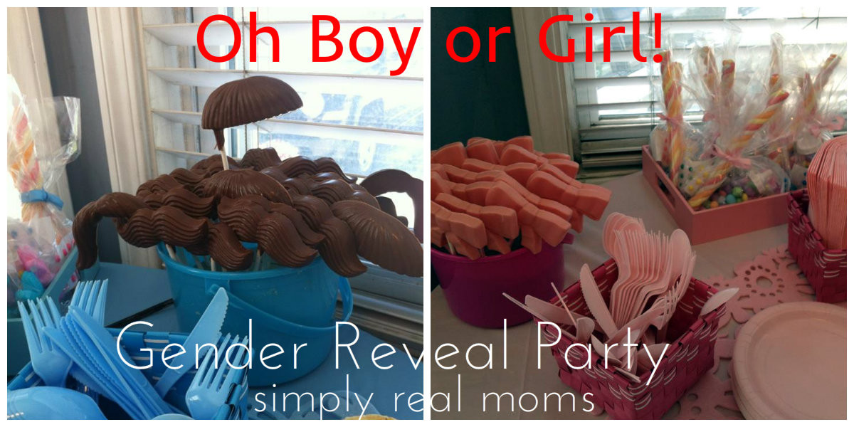 Gender Release Party Ideas
 oh boy or girl gender reveal party Simply Real Moms