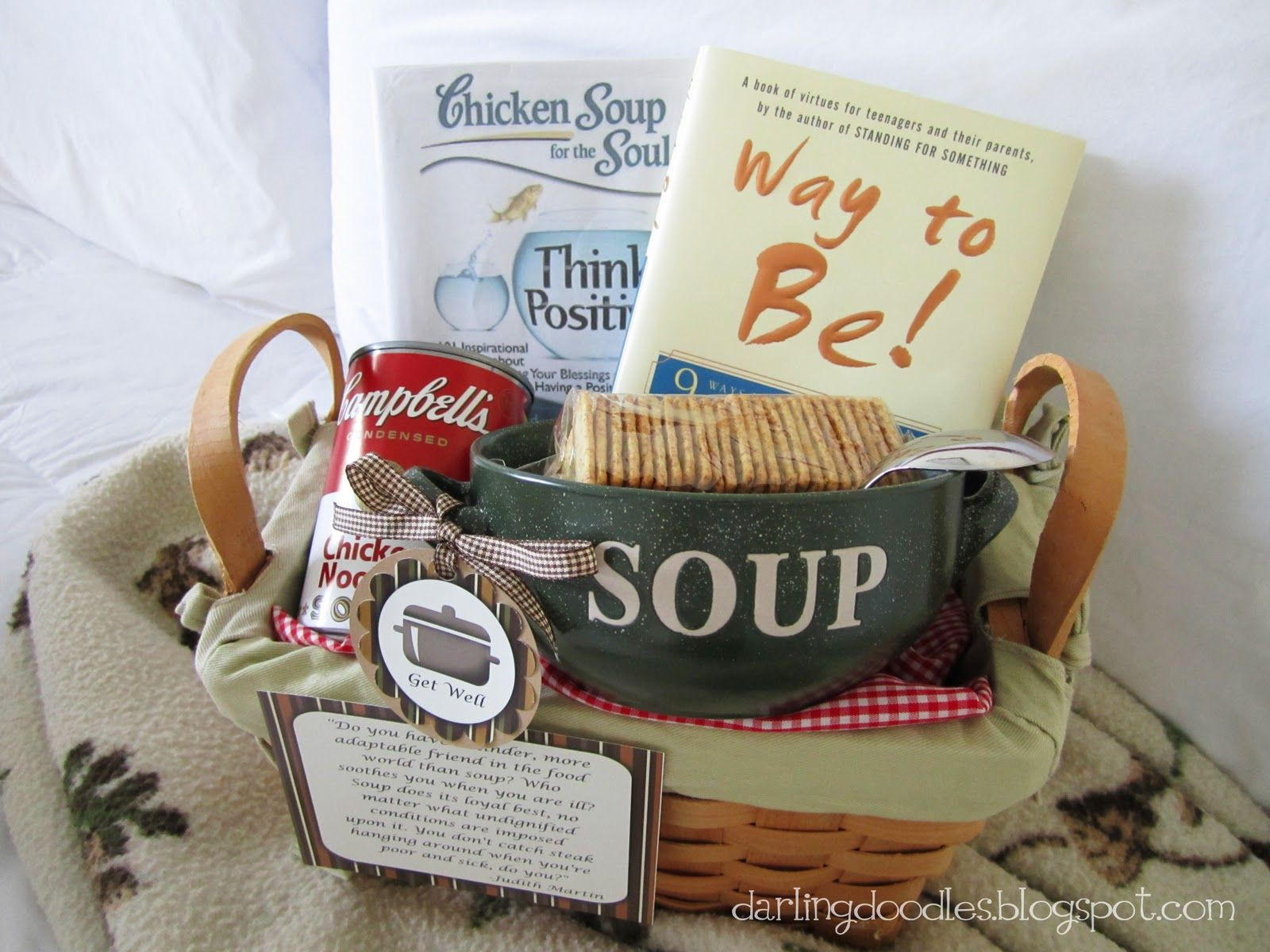 Get Well Soon Gift Baskets Ideas
 Cute well soon basket Gift Ideas