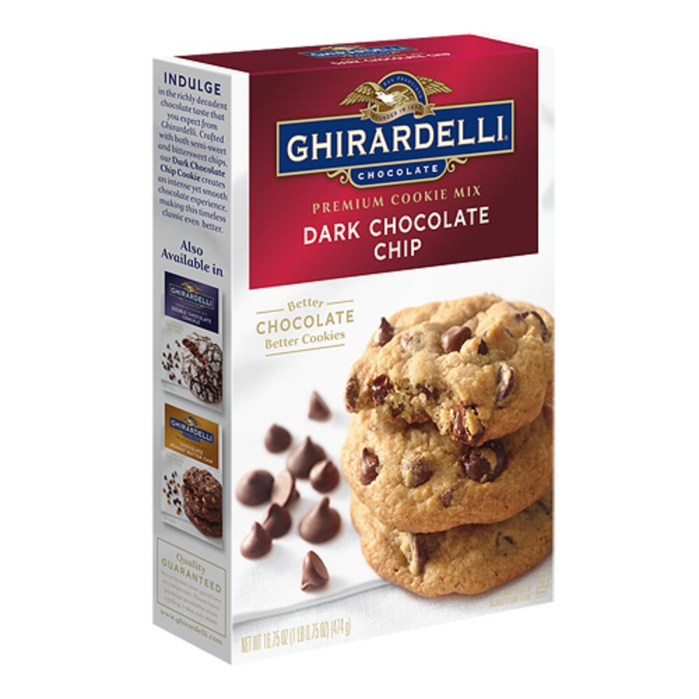 Ghirardelli Chocolate Chip Cookies Recipe
 Ghirardelli Premium Cookie Mixes 16 75oz Box Dark