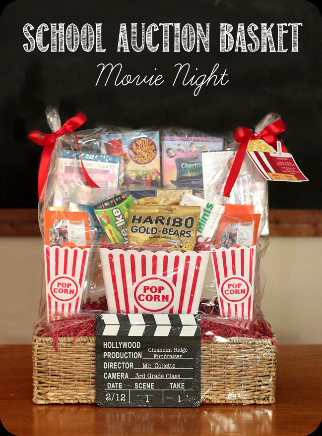 Gift Basket Ideas For Auction
 Keeping My Cents ¢¢¢ School Auction Basket Movie Night