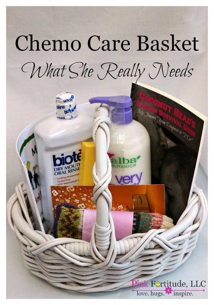 Gift Basket Ideas For Cancer Patients
 Chemo Care Basket What She Really Needs