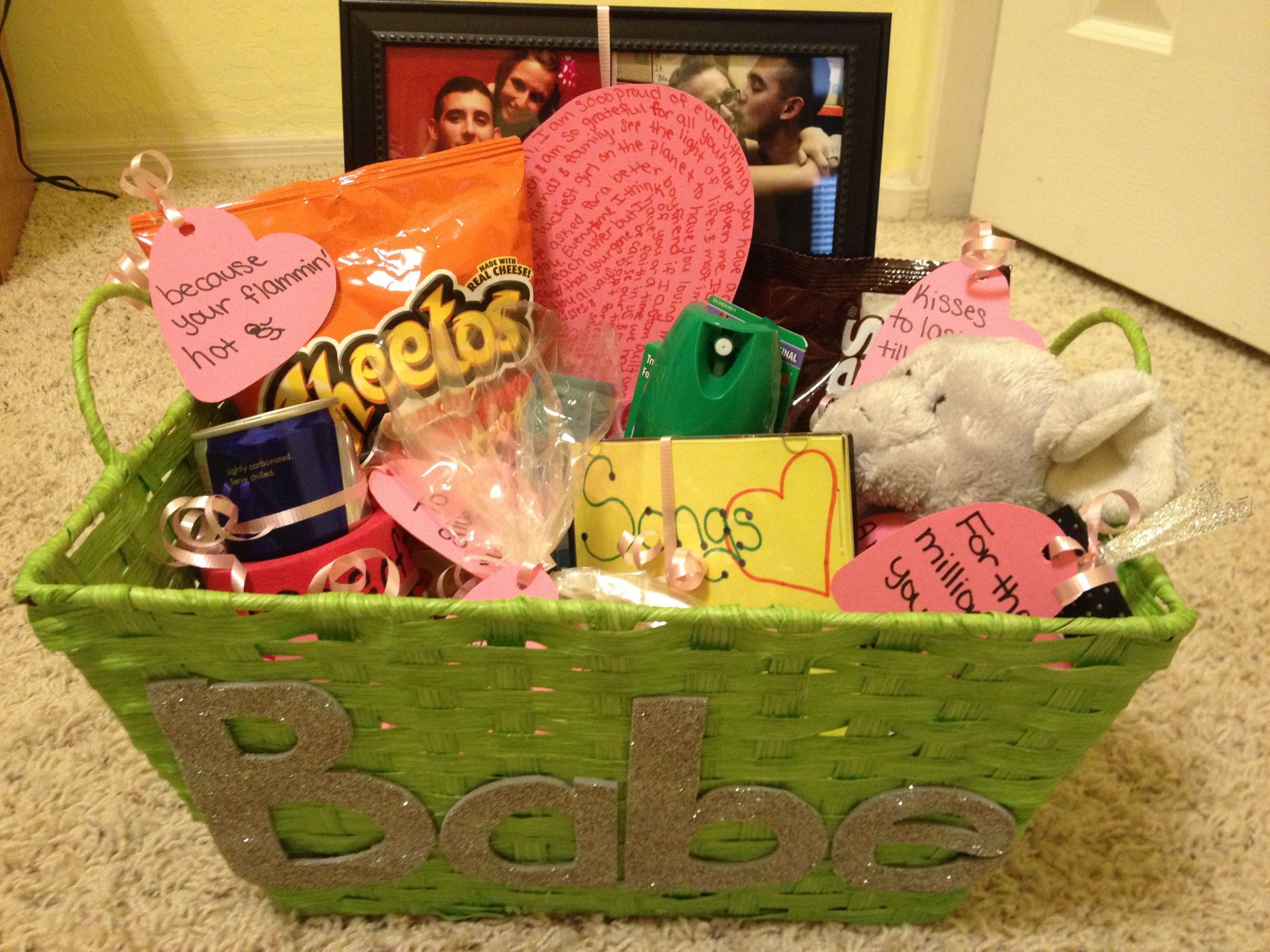 Gift Basket Ideas For Girlfriend
 Going Away Basket boyfriend