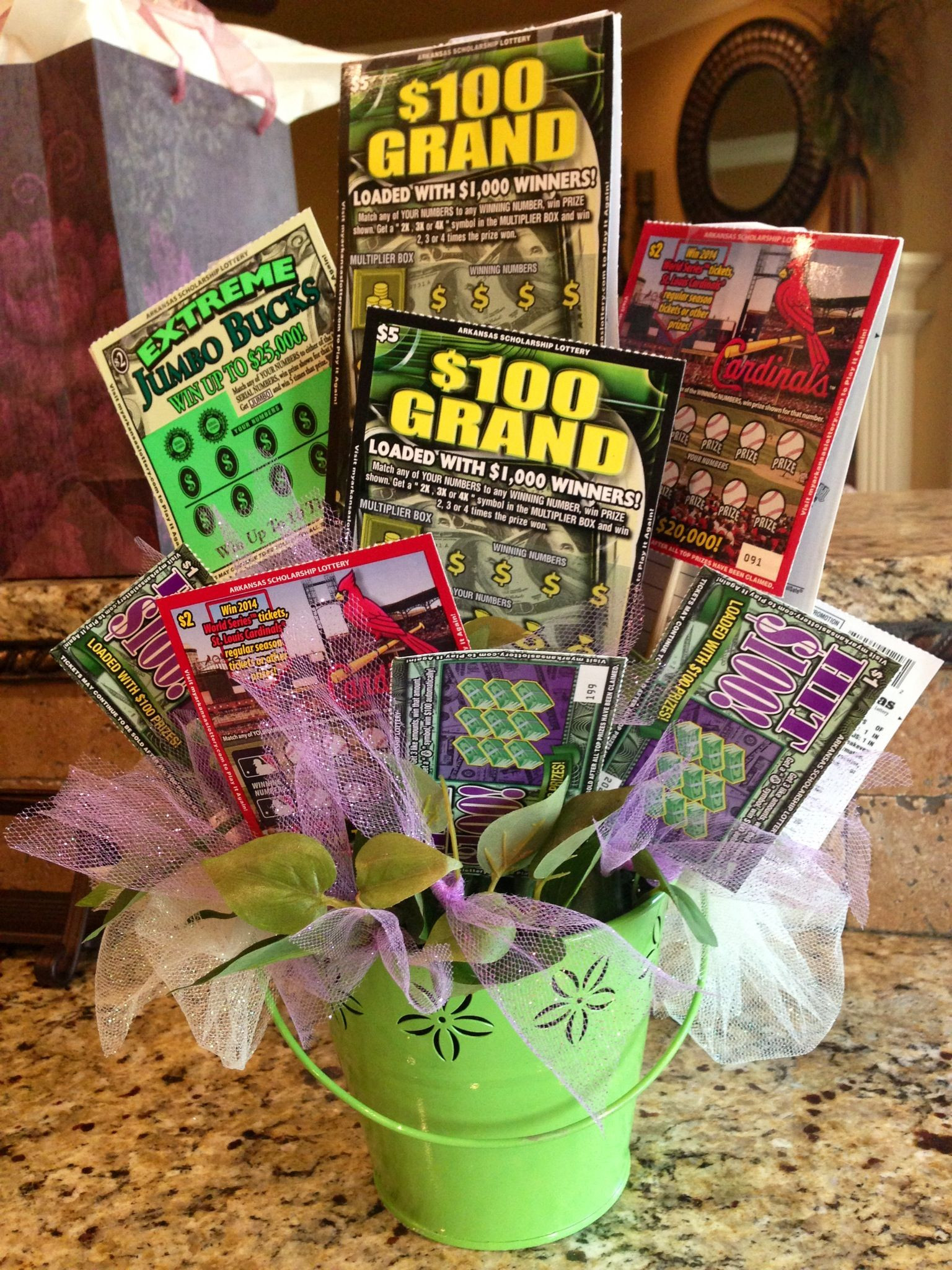Gift Basket Ideas For Senior Citizens
 For the Senior Citizen who hates flowers but LOVES lottery