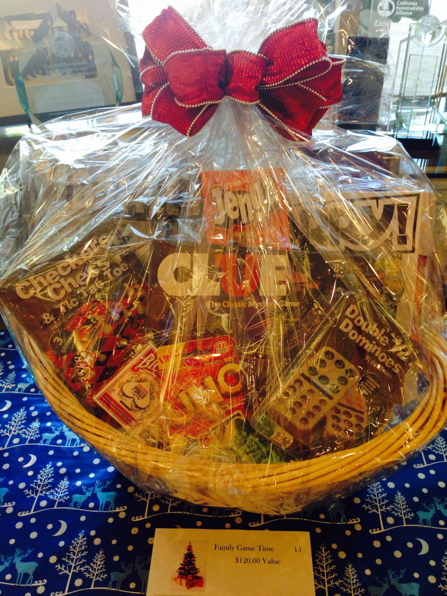 Gift Basket Ideas For Silent Auctions
 Silent auction idea Family game night