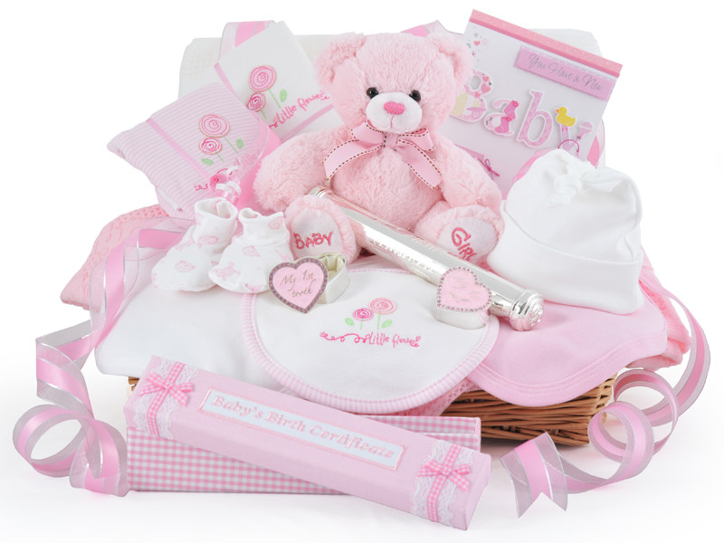 Gift Baskets For New Baby Girl
 Supreme Deluxe Baby Girl Gift Basket At £99 99