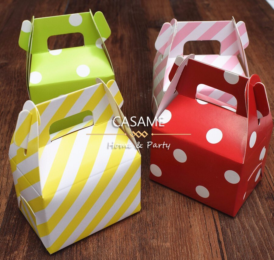 Gift Box For Kids
 high quality 36pcs stripes paper mini t box for