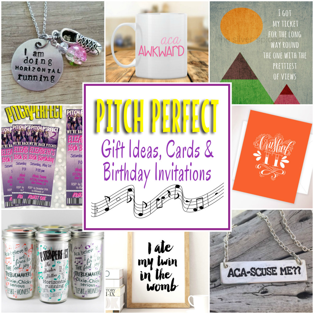 Gift Card Ideas For Girls
 Pitch Perfect Gifts Cards And Birthday Party Invitations