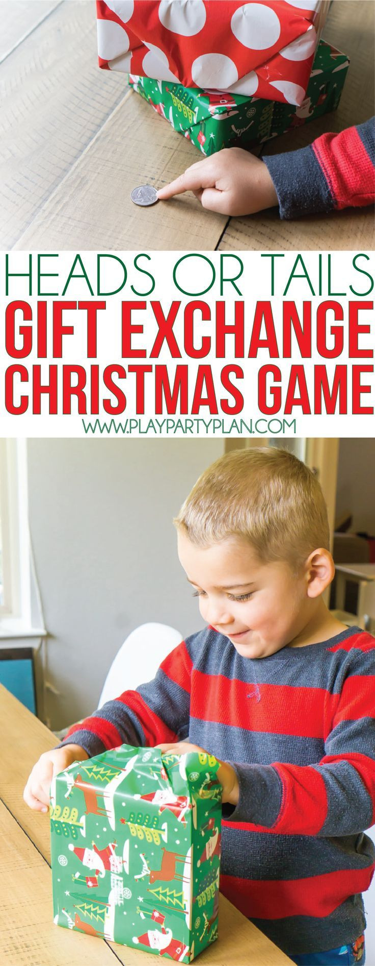 Gift Exchange Games For Kids
 Heads or Tails White Elephant Gift Exchange Game