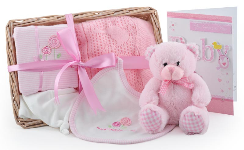 Gift For Baby Girl
 Bear and Bundle Baby Girl Gift Basket At £39 99