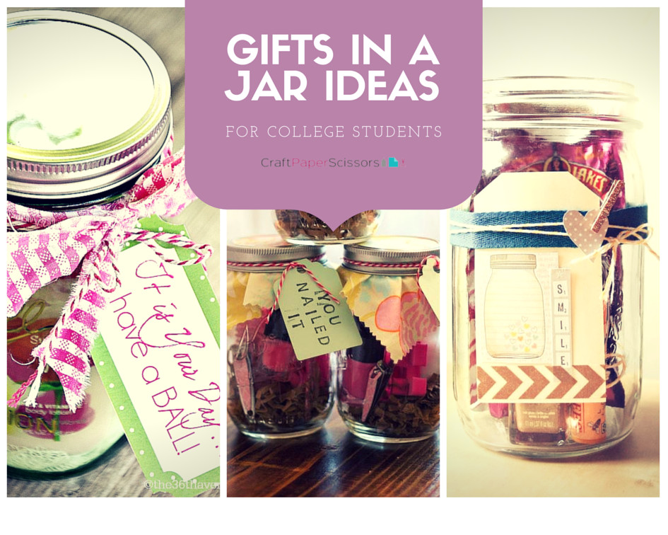 Gift For College Kids
 Gifts in a Jar Ideas for College Students Craft Paper