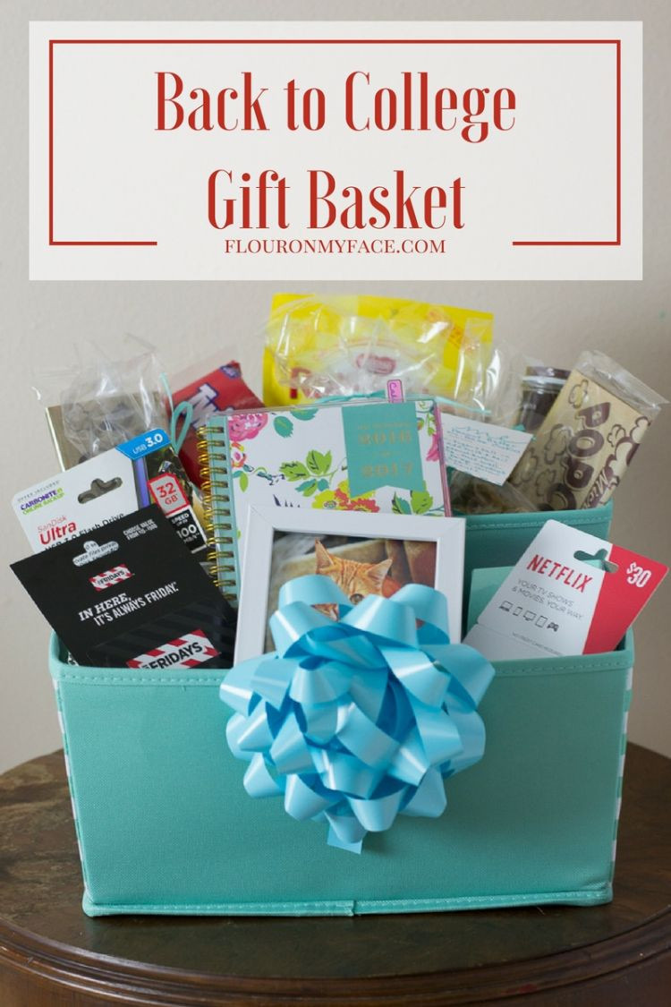 Gift For College Kids
 DIY Back to College Gift Basket Flour My Face