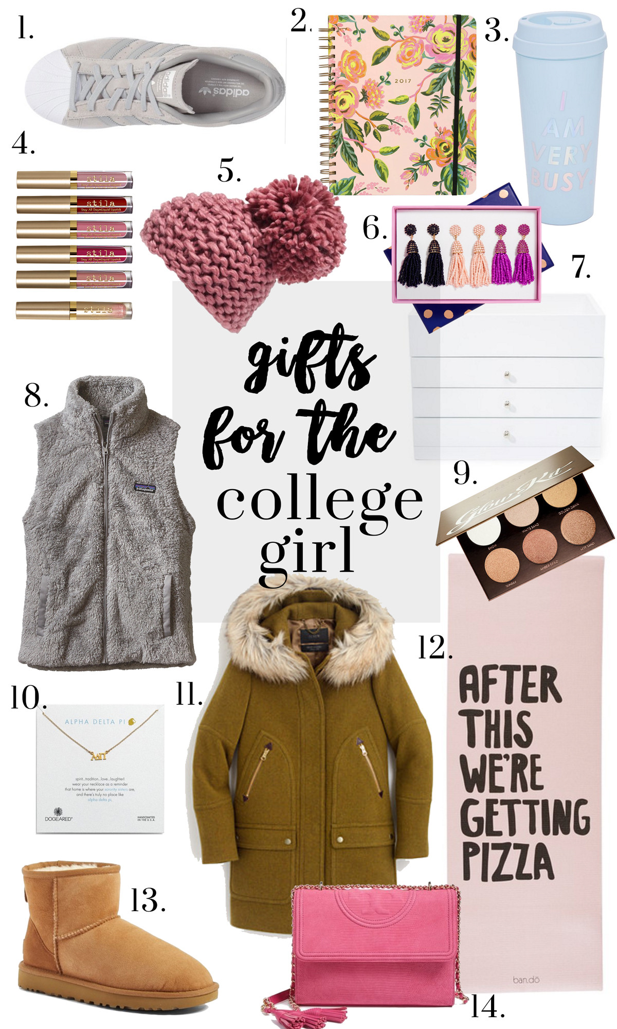 Gift For College Kids
 ts for college girls Glitter & Gingham