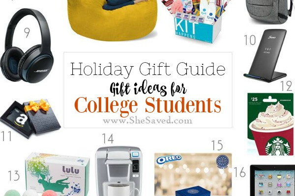 Gift For College Kids
 HOLIDAY GIFT GUIDE Gifts for College Students SheSaved
