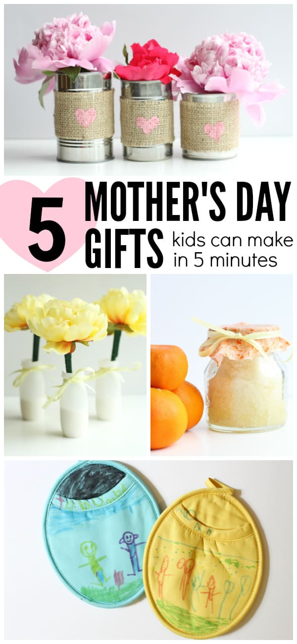 Gift For Mother'S Day From Child
 5 Mother s Day Gifts Kids Can Make in 5 Minutes or less