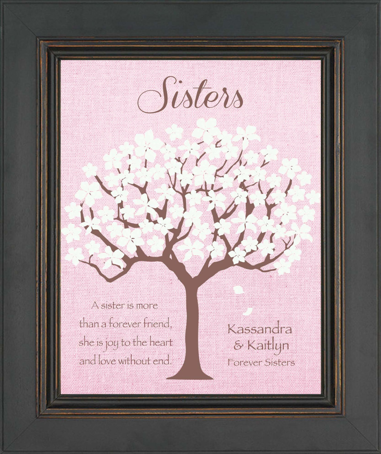 Gift For Sister Birthday
 SISTERS Personalized Gift Birthday Gift for Sister Wedding