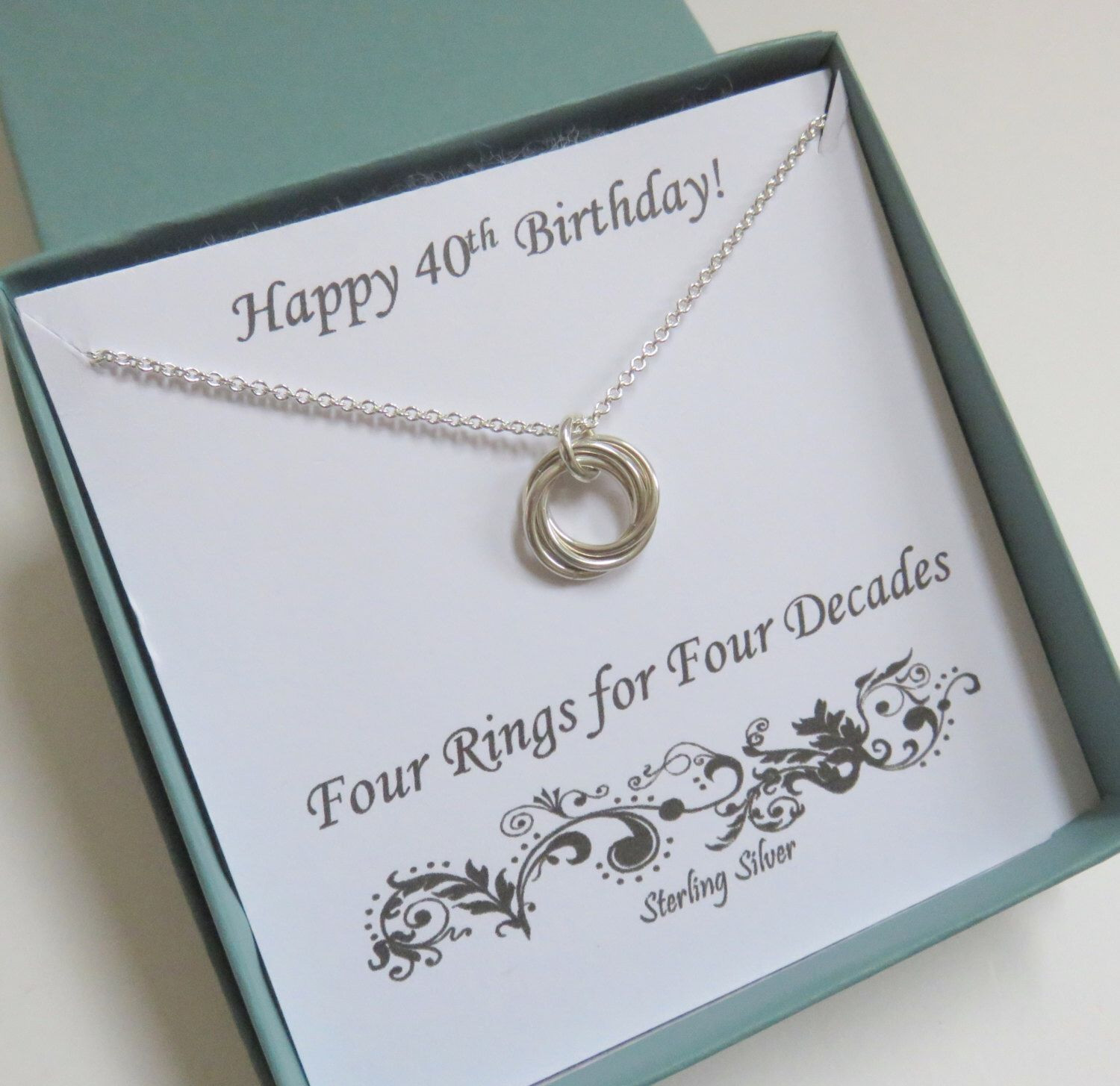 Gift Ideas For 40th Birthday Female
 40th Birthday Gifts for Women 40th Birthday Sterling