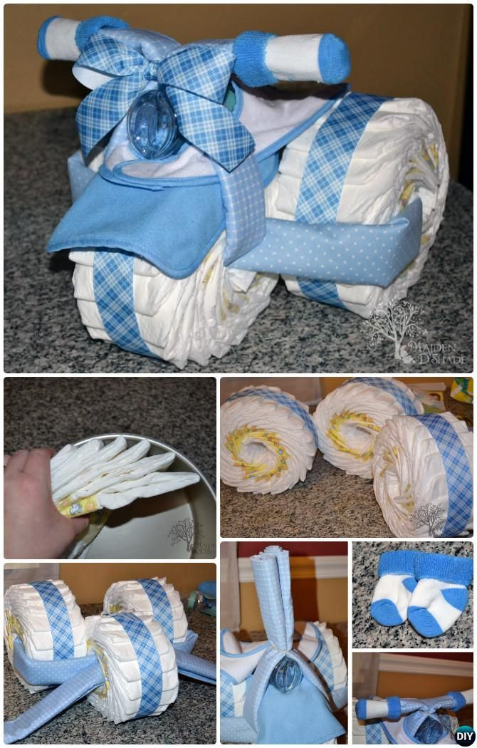 Gift Ideas For A Newborn Baby Boy
 DIY Tricycle Diaper Cake Baby Gifts Handmade Baby Shower