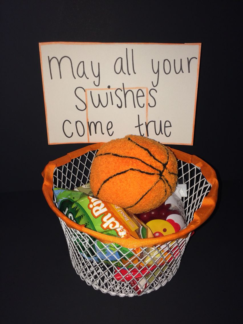 Gift Ideas For Athletic Boyfriend
 I made this t basket for my boyfriends first basketball