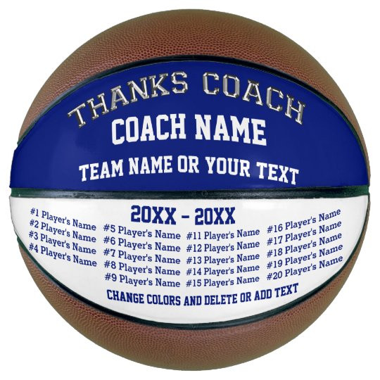 Gift Ideas For Basketball Coach
 Basketball Coach Gifts Personalized Basketball