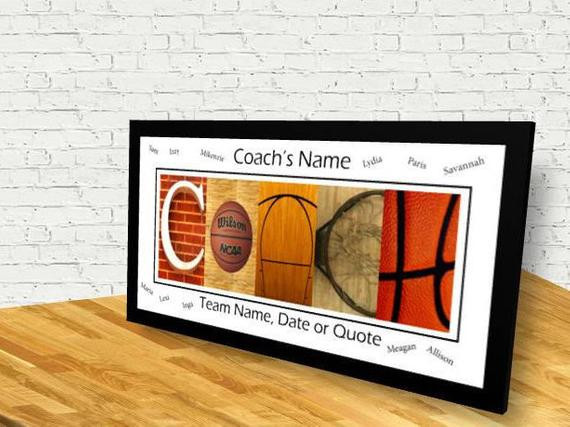 Gift Ideas For Basketball Coach
 Basketball Coach Team Signature Print Basketball Coach Team