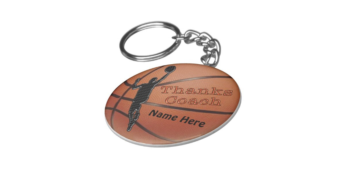 Gift Ideas For Basketball Coach
 Personalized Gift Ideas for Basketball Coach Keychain