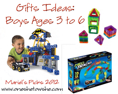 Gift Ideas For Boys Age 3
 Gifts for Boys Ages 3 to 6 Mariel s Picks 2012 so