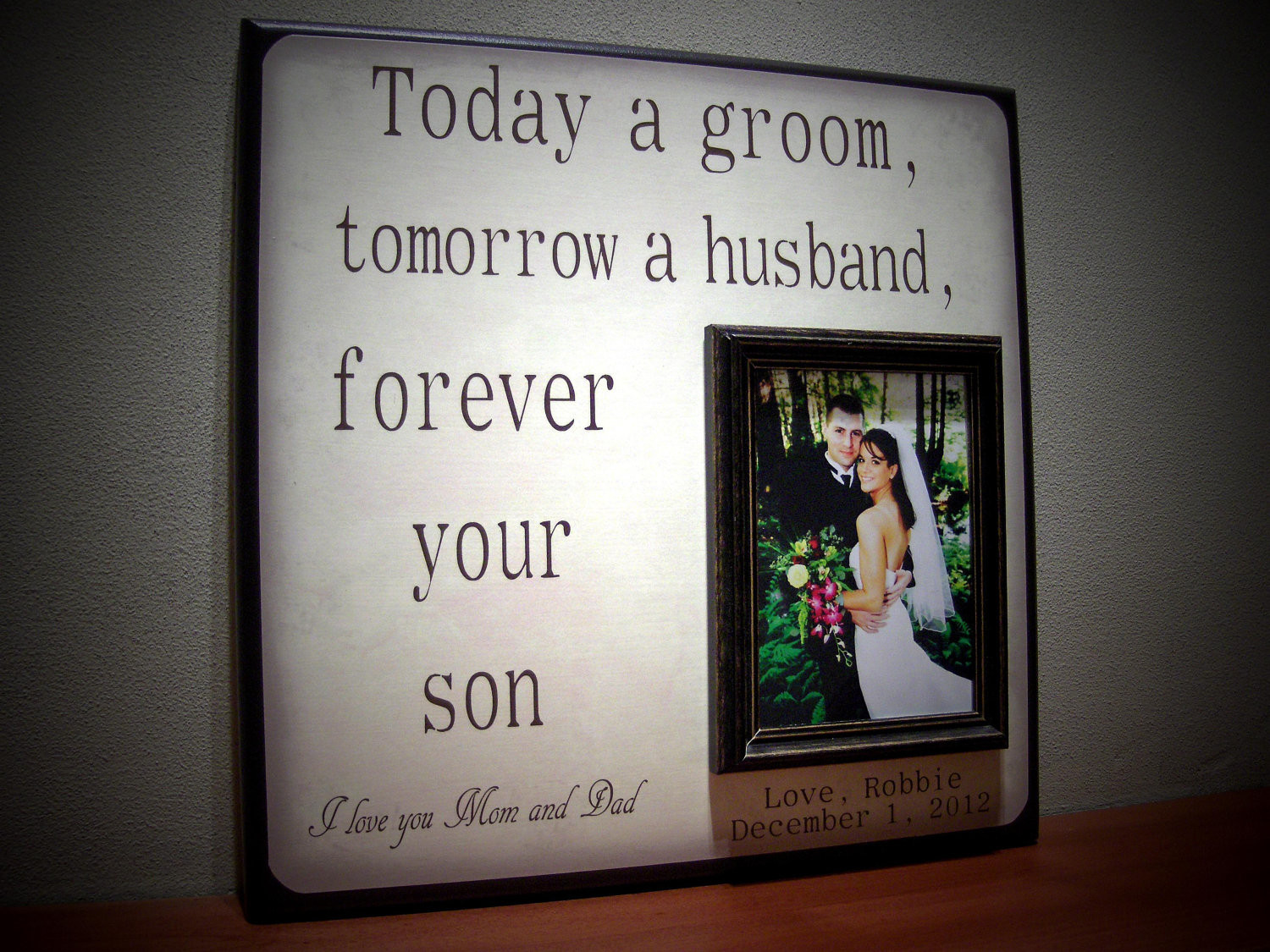 Gift Ideas For Father Of The Groom
 Mother of the Groom Gift Father of the Groom by